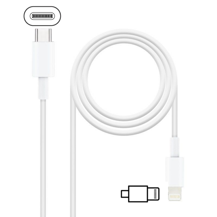 Cable Lightning a USB Tipo-C