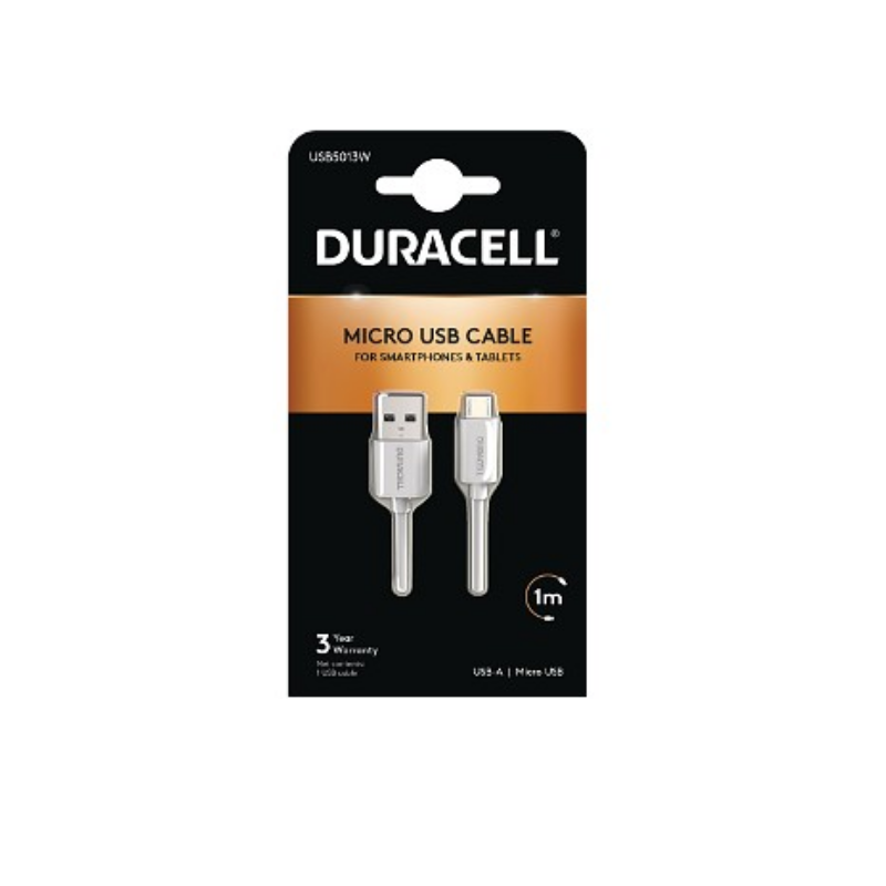 Cable USB 2.0 Duracell USB5013 W