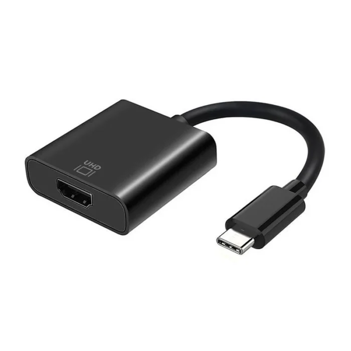 Conversor HDMI 4K 60Hz Aisens A109-0344 HDMI Hembra - USB Tipo-C Macho 15cm Negro