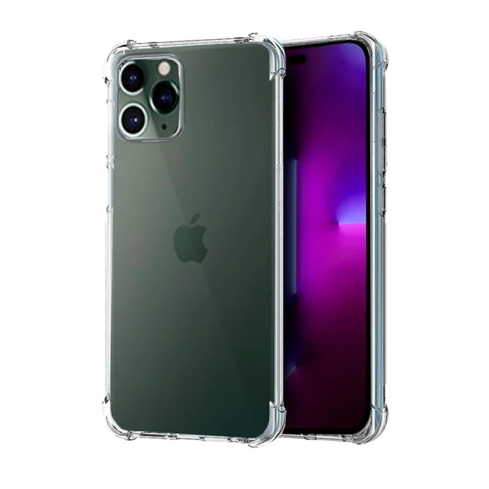 Funda Silicona iPhone 14 Pro AntiShock Transparente
