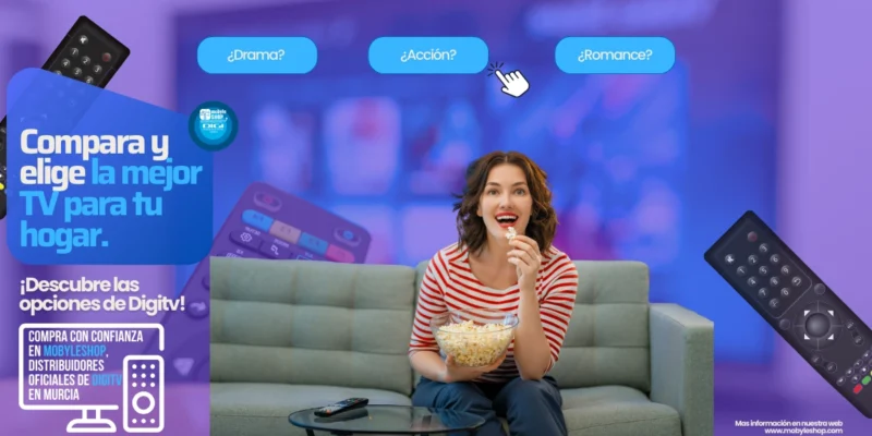 Comparativa de plataformas de televisión en España: Digitv, Vodafone TV, Movistar Plus+, Orange TV y Agile TV (MásMóvil)